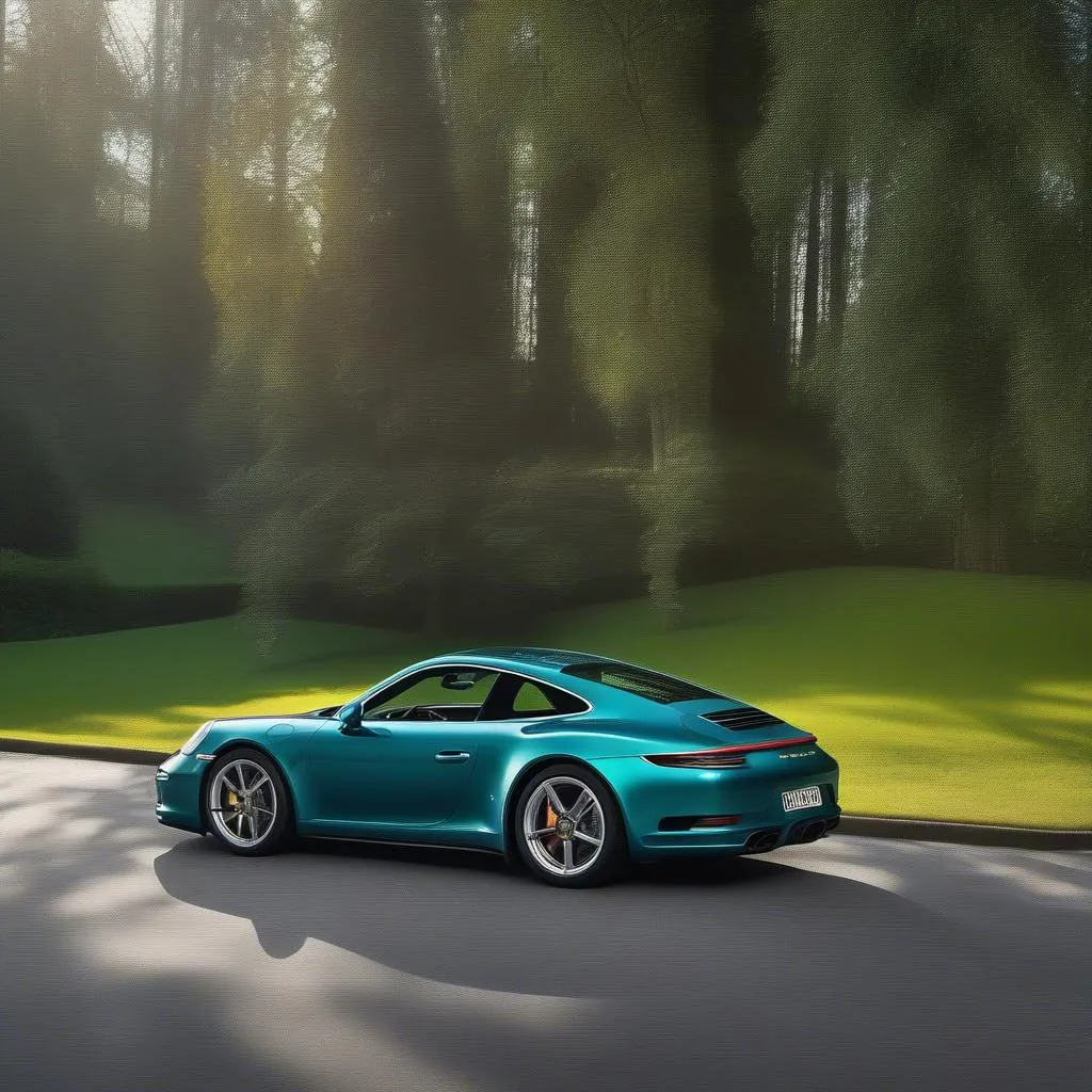 Teal Porsche 911