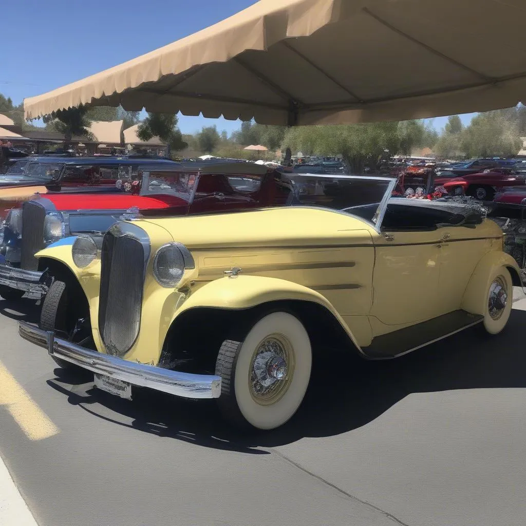 Temecula car show featuring a variety of classic cars