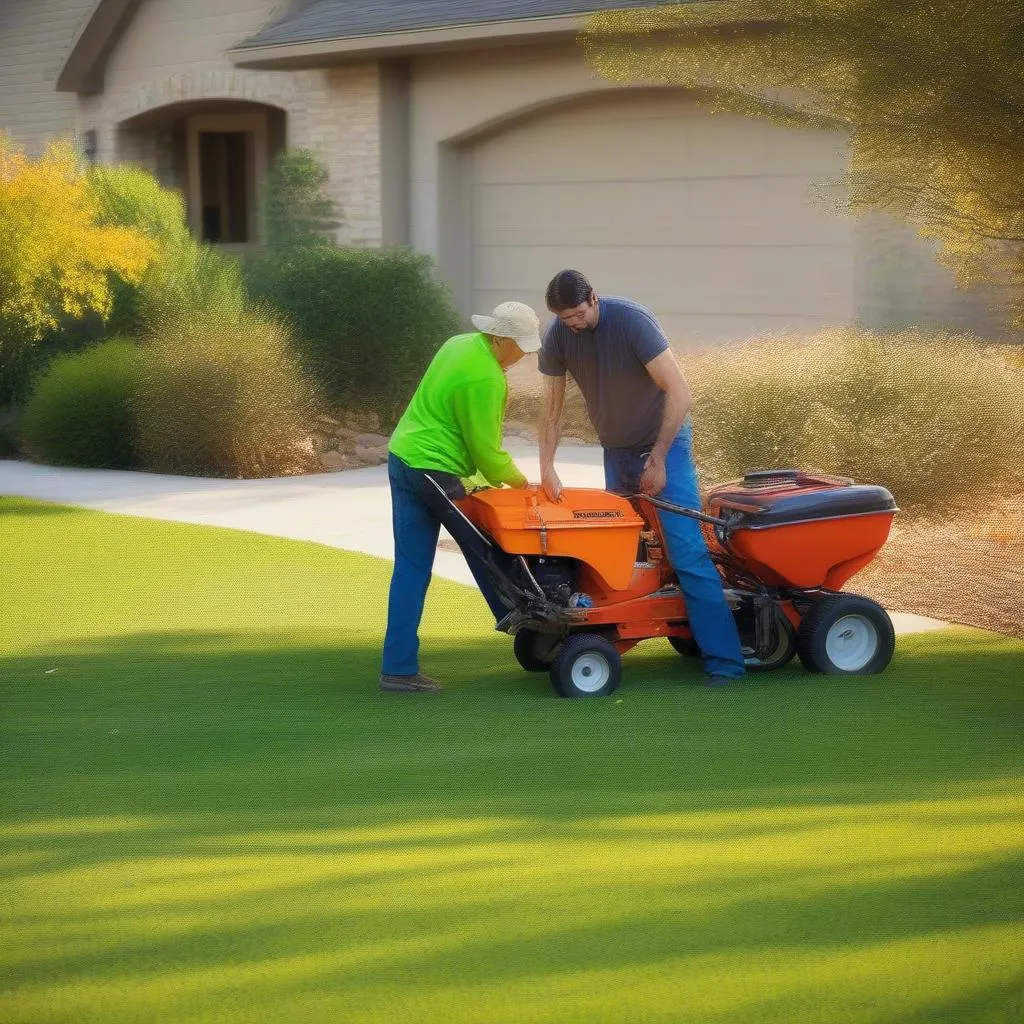 Fall Lawn Care in Texas: Applying Fertilizer