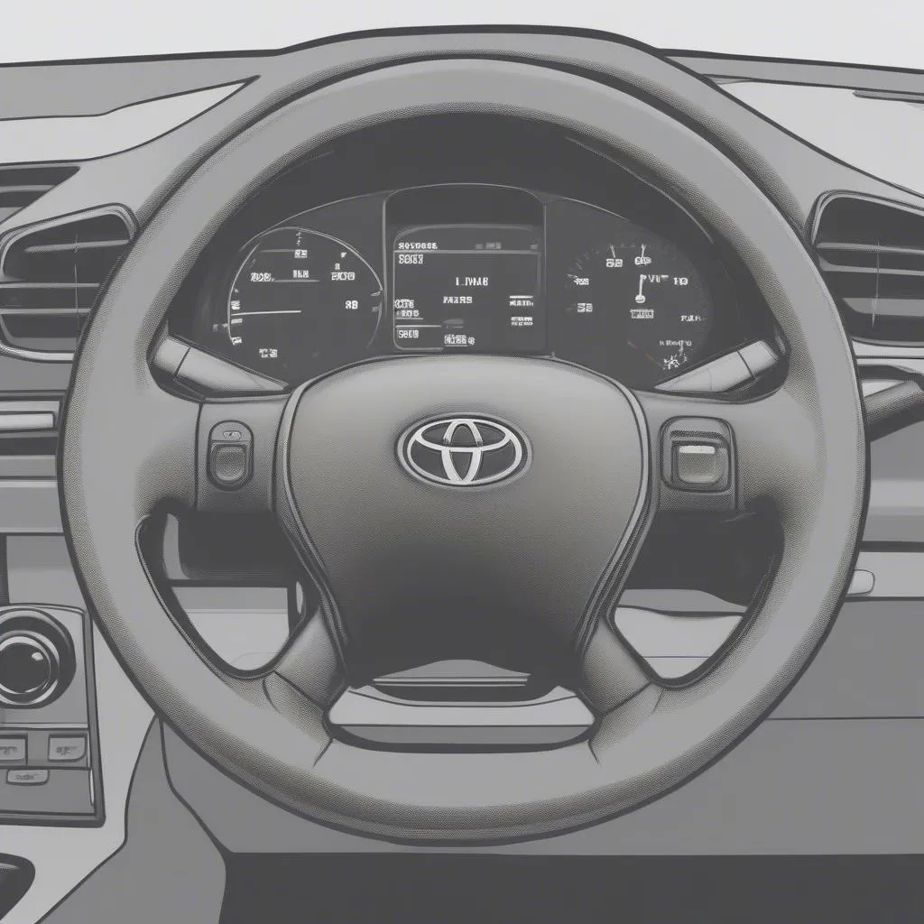 Toyota Corolla Dashboard with OBD2 Port