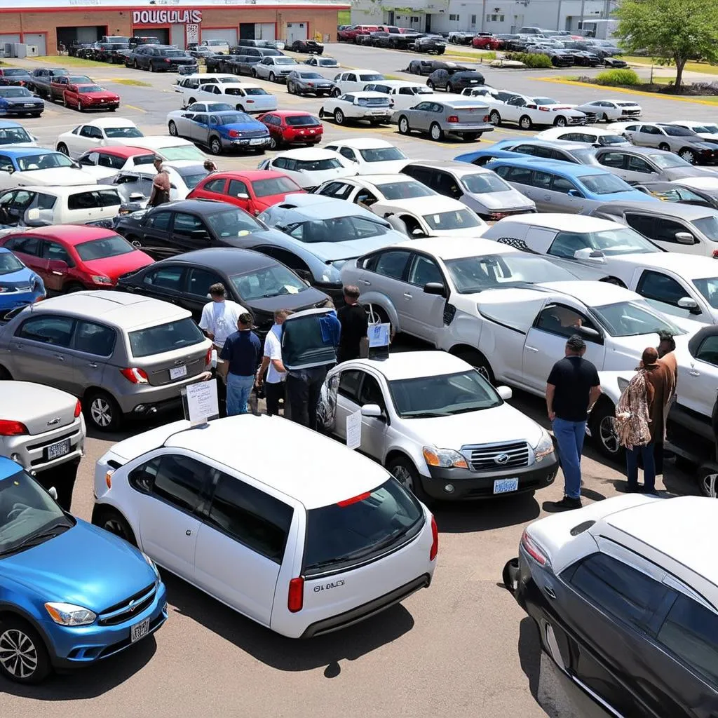 Used car lot in Douglas