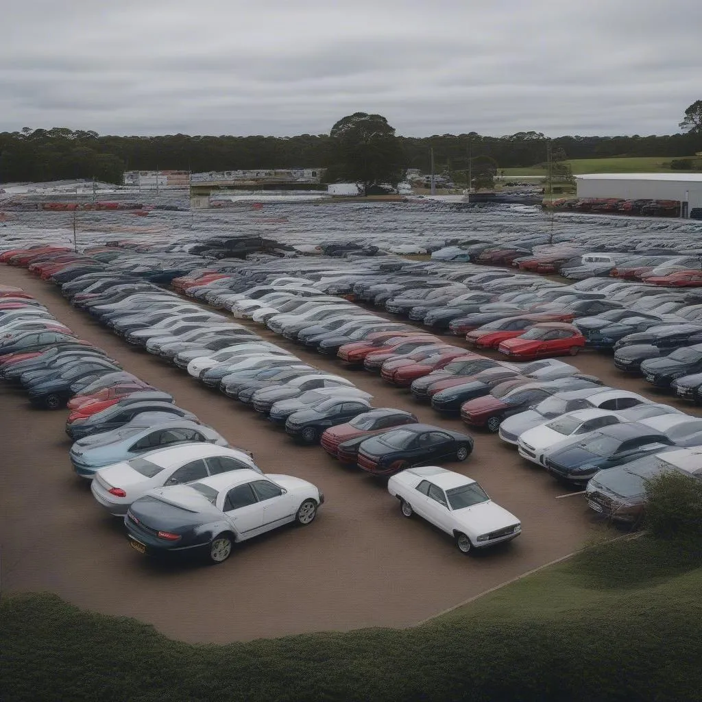 Used car lot in Ipswich