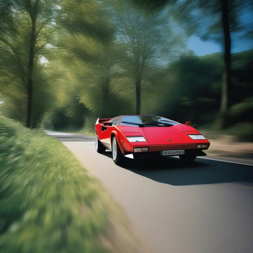 Lamborghini Countach with Vertical Headlights