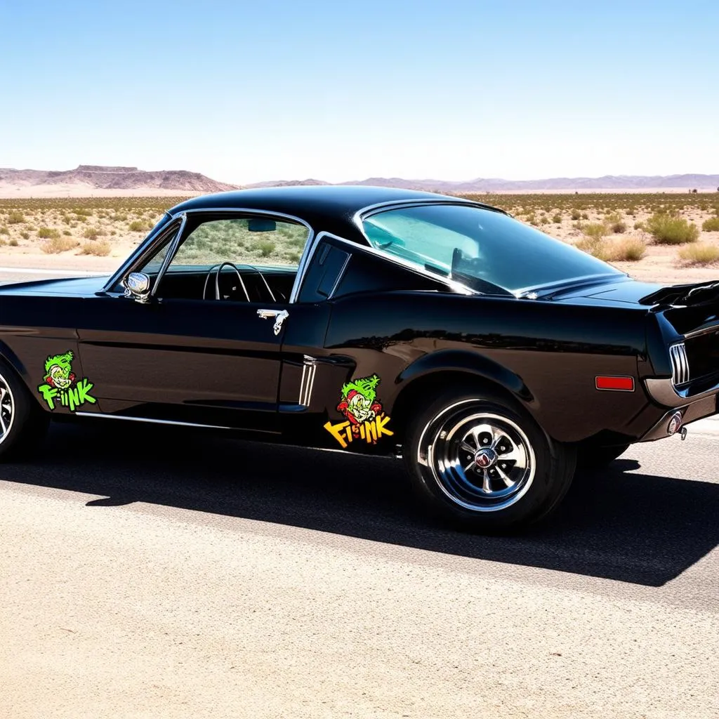  Classic Car with Rat Fink Decals 