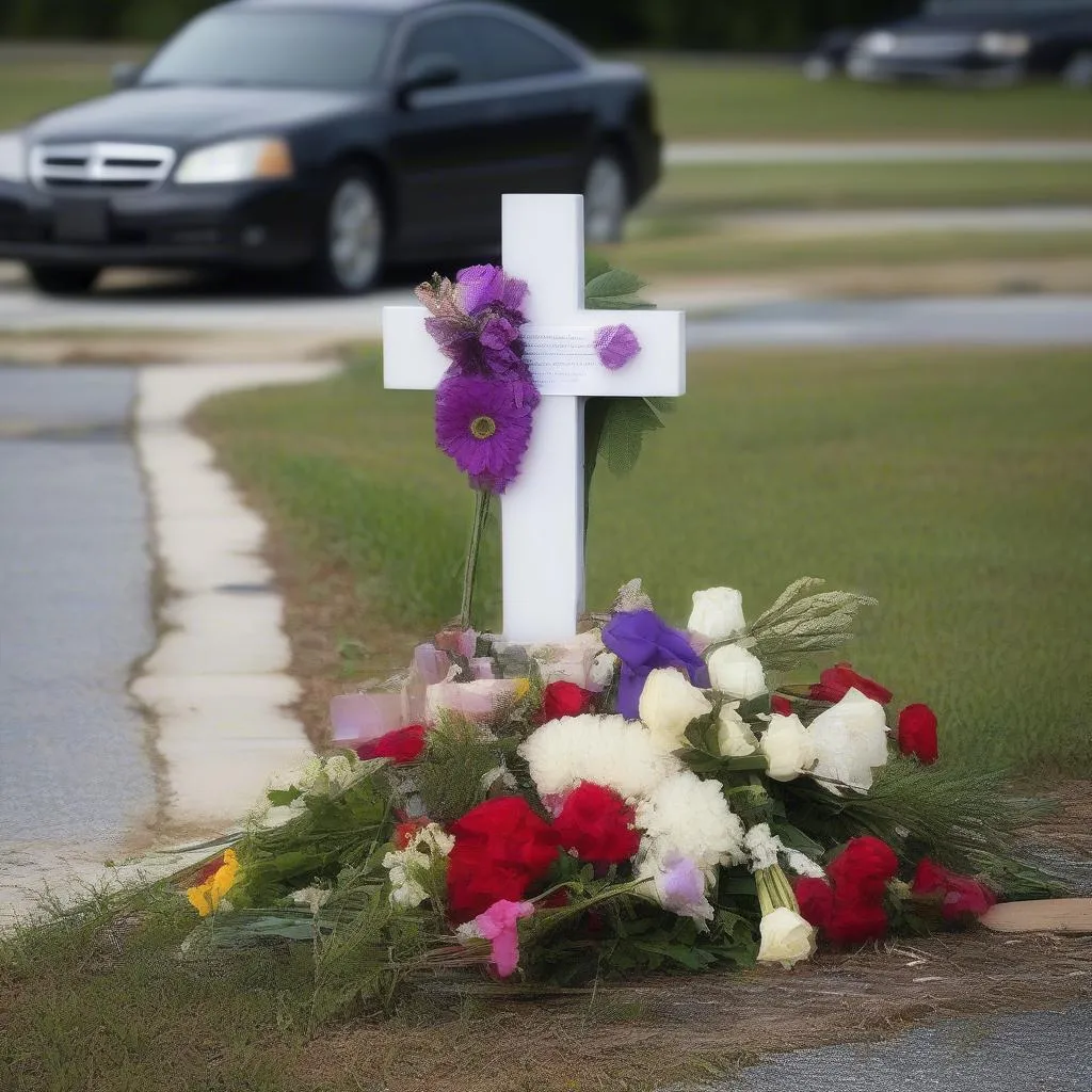 Car accident memorial