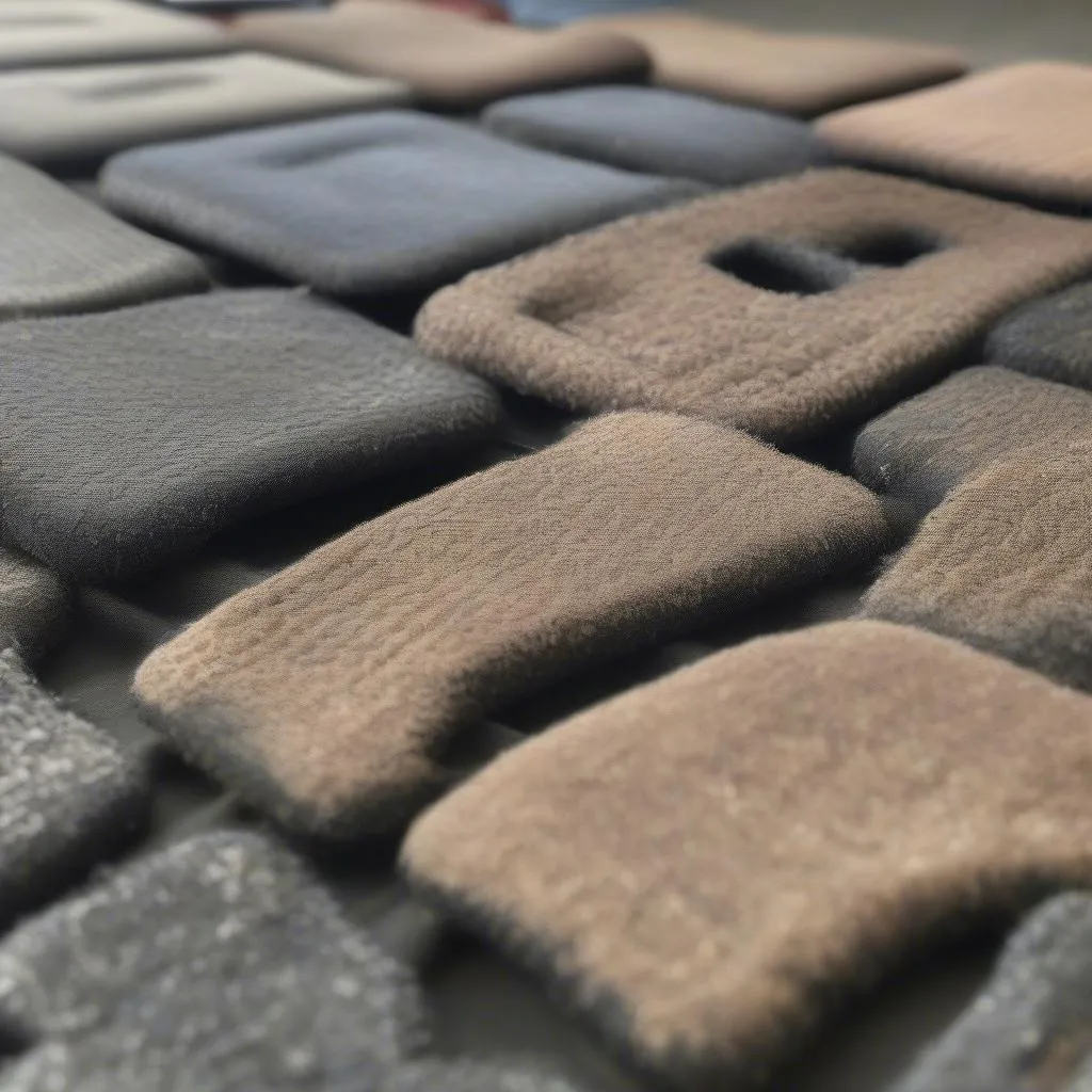 Worn out car mats