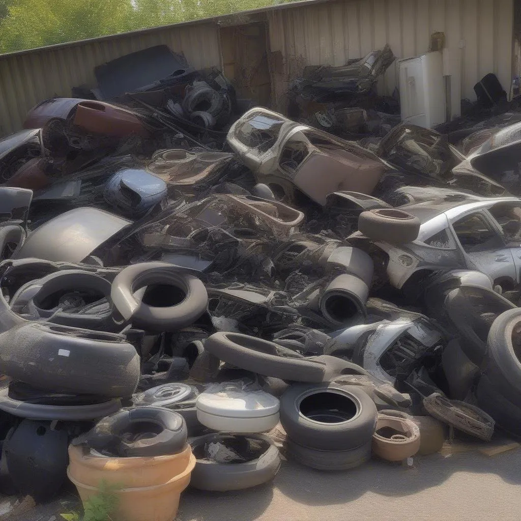 Wrecked car parts for sale