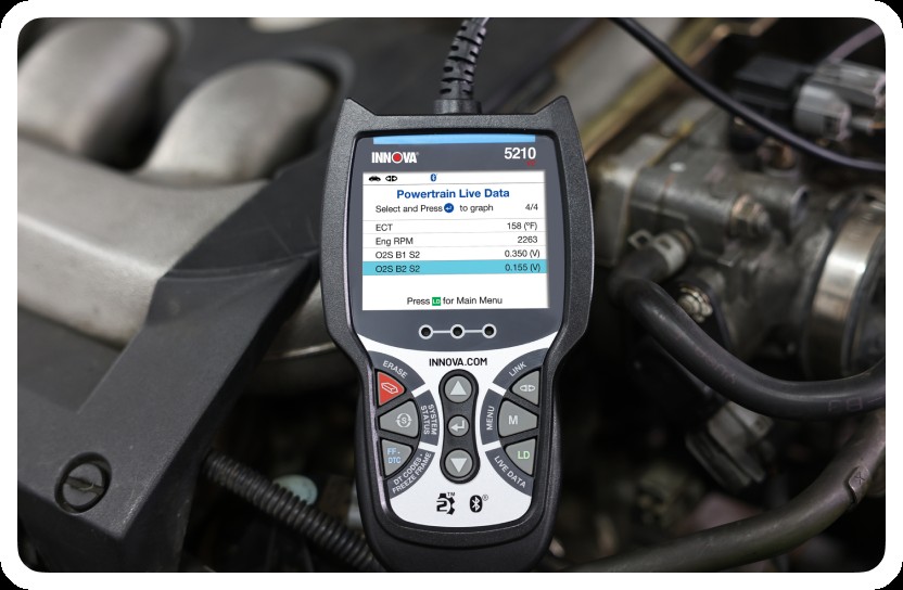 Innova OBD2 scanner engineered with OEM data for expert automotive diagnostics.