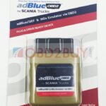 adblue obd2 emulator interface plugged into OBD2 port