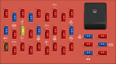 2005 Lincoln Town Car Passenger Compartment Fuse Box Diagram