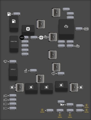 2006 Pontiac Grand Prix Underhood Fuse Block Diagram