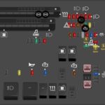 Engine compartment fuse box location in a 2013 Toyota Corolla, highlighting major components.