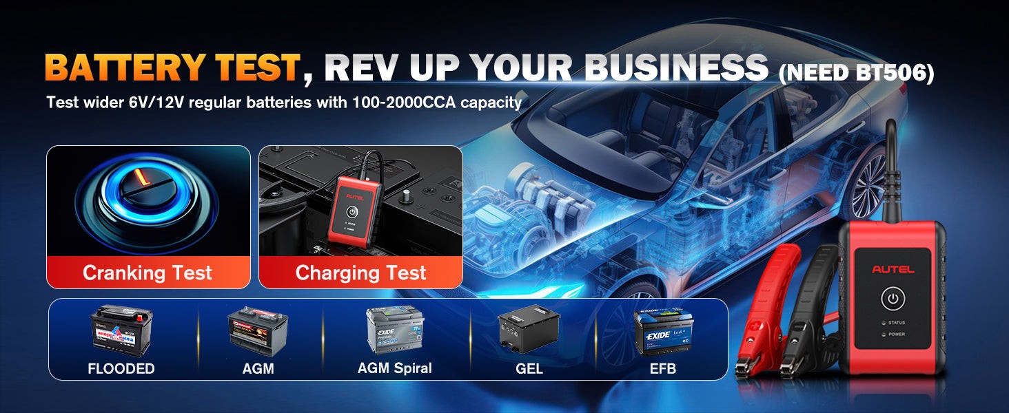 Battery Testing with Autel BT506