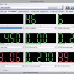 Live Vehicle Sensor Data Displayed in Meter Format with AutoEnginuity OBD2 Laptop Software