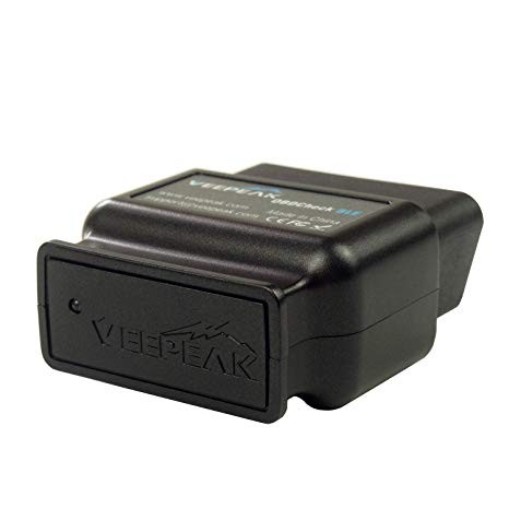 Veepeak OBDCheck BLE Bluetooth 4.0 OBD2 Scanner plugged into car port