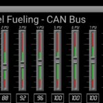 Quadzilla iQuad tuner app interface showcasing customizable fuel and timing maps for optimizing performance and diagnosing 47re OBD2 codes in Dodge Ram Cummins trucks.