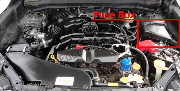 Engine Compartment Fuse Box Location in a Subaru Forester SJ (2013-2018)